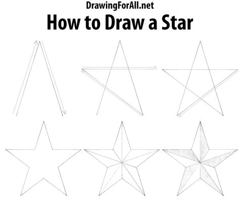 sketch how to draw a star